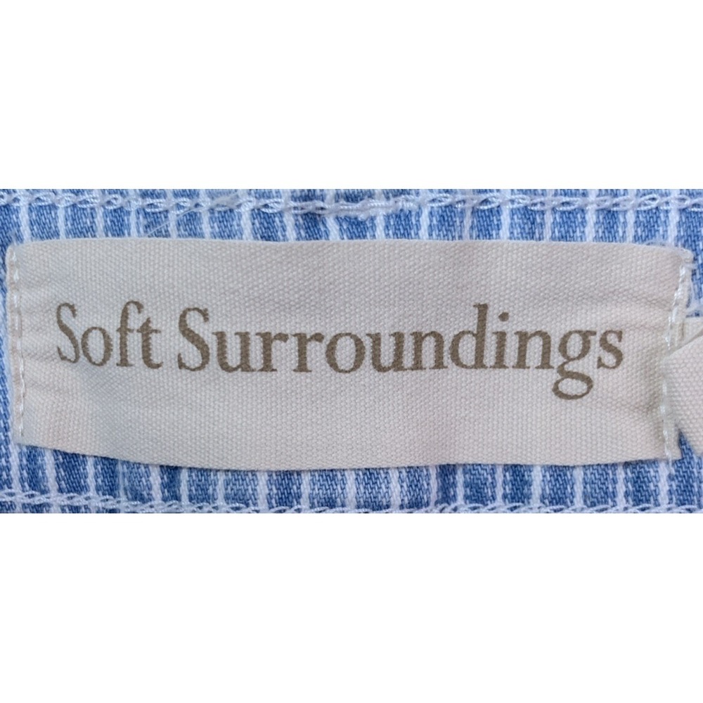 Soft Surroundings Jeans Womens Size 4 Striped Blue White Style 2DY11 Denim Jeans - Picture 6 of 10